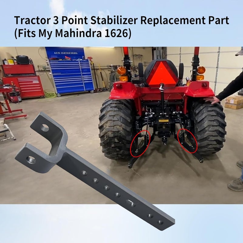 Vanshly 3 Point Stabilizer Replacement Compatible with Mahindra Tractor ，3 Point Hitch Stabilizer Part Number 19573022000，19693024000 - Image 2